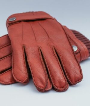 Red Ladies’ Leather Gloves