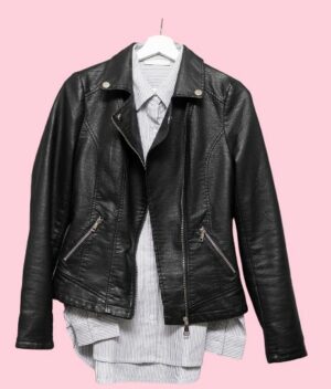 The Urban Rider Unisex Black Biker Jacket