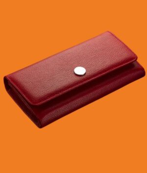 Fashionable Red Leather Women’s Wallet